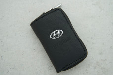 Ключниця-чохол Hyundai чорний шкіра 