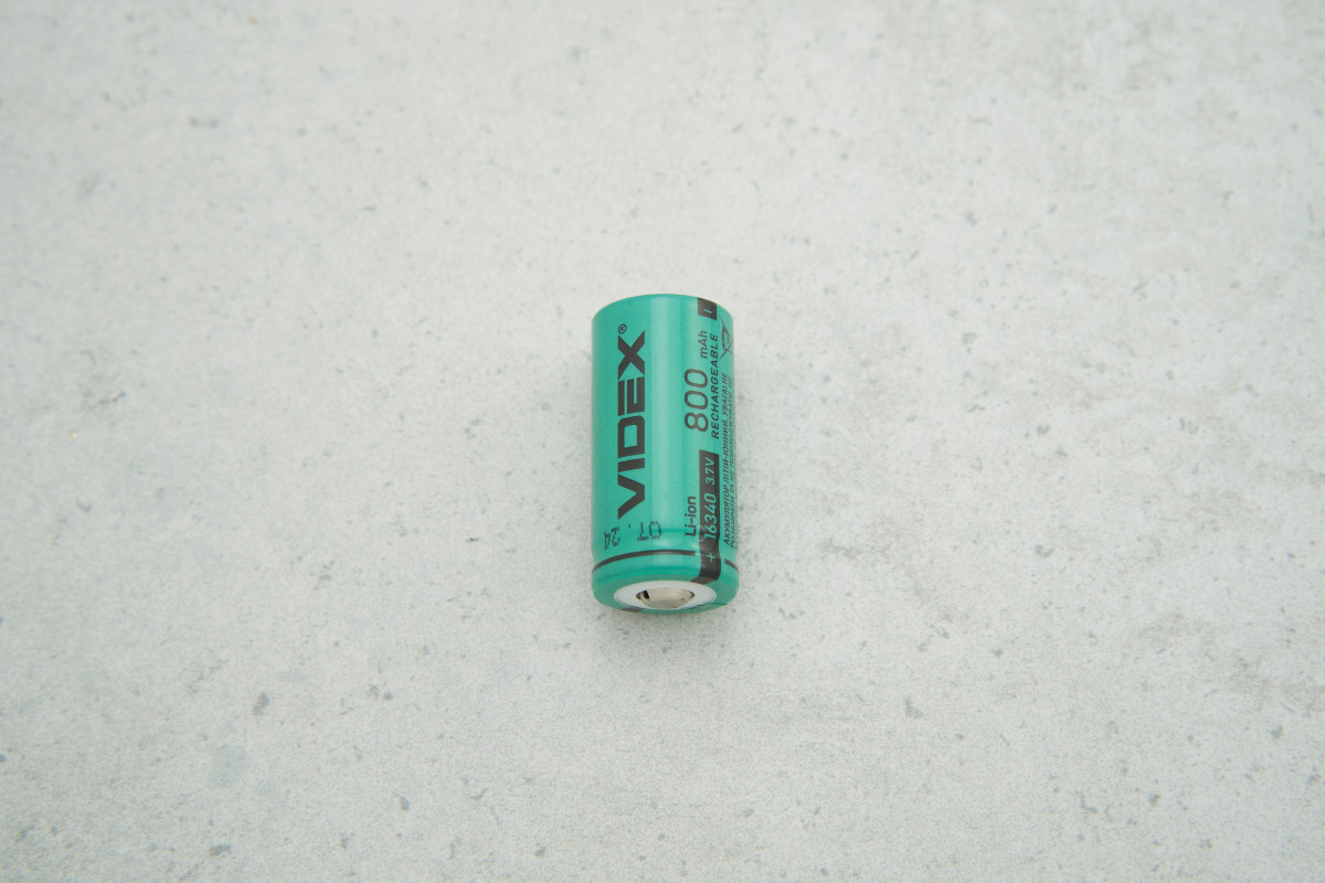 Акумулятор Videx 16340-P 800mAh Li-Ion (1шт)