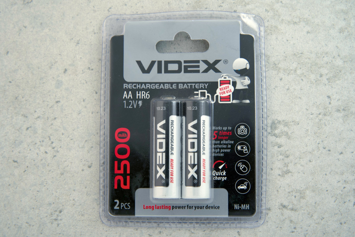 Акумулятор Videx HR06/AA 2500mAh (1шт)