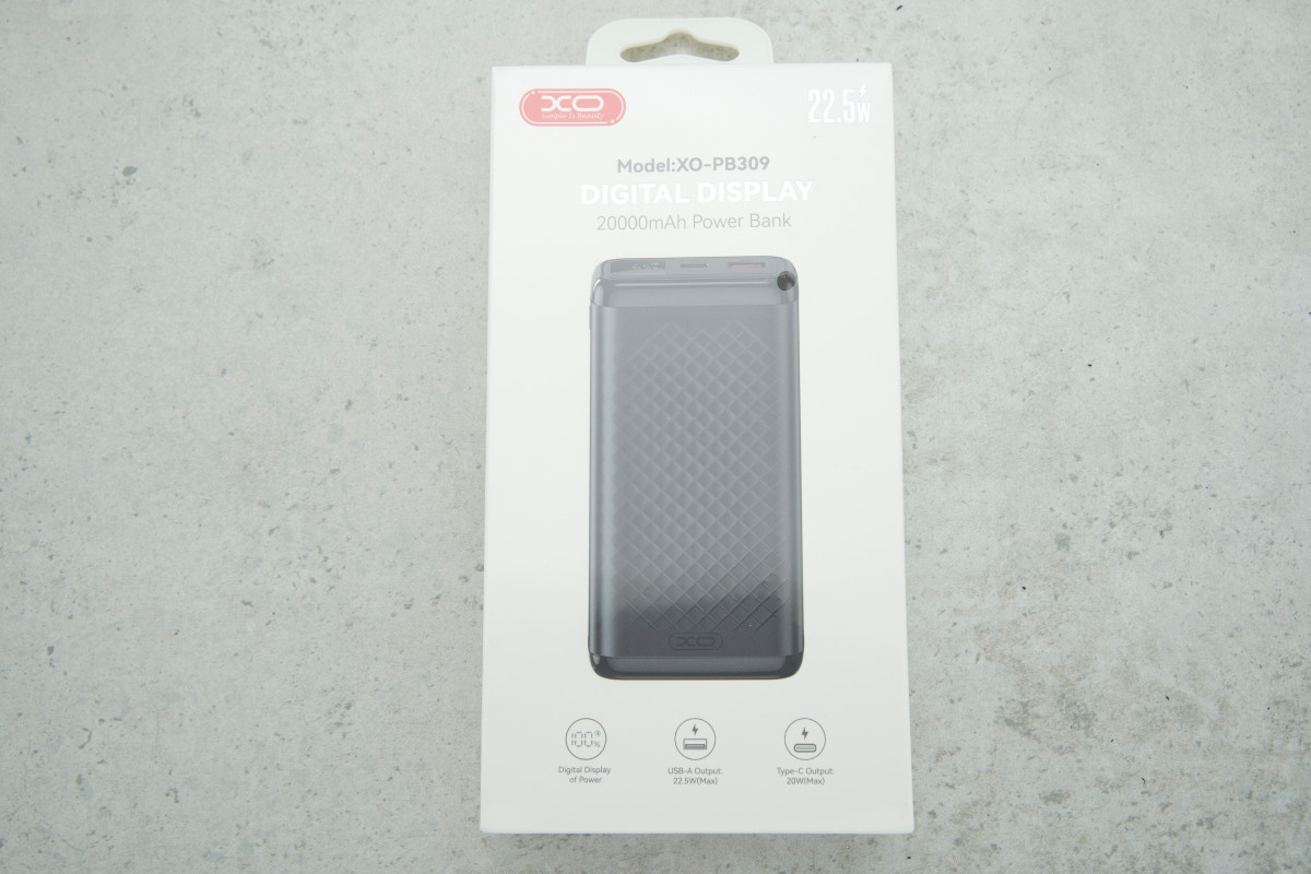 Power Bank XO PB309 на 20000mAh 22.5W (Digital Fast Charger)