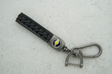 Брелок Chevrolet плетений ремінець чорний
