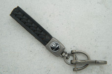 Брелок Scania плетений ремінець чорний