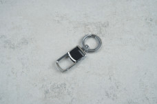 Брелок-карабін з кільцем чорний