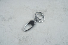 Брелок-карабін з кільцем металевий