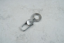 Брелок Карабін 6027 два кільця металевий
