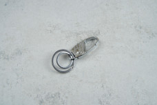 Брелок Карабін 7051 два кільця металевий