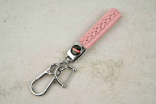 Брелок Haval плетений ремінець рожевий