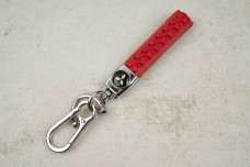 Брелок Mitsubishi плетений ремінець червоний
