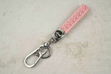 Брелок Jeep плетений ремінець рожевий
