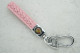 Брелок Porsche плетений ремінець рожевий