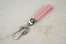 Брелок Rolls-Royce плетений ремінець рожевий