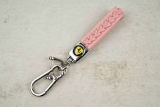 Брелок Ferrari плетений ремінець рожевий