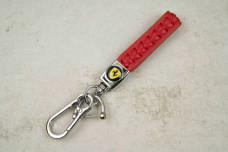Брелок Ferrari плетений ремінець червоний