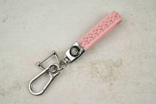 Брелок Kia плетений ремінець рожевий