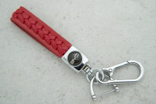 Брелок BYD плетений ремінець червоний