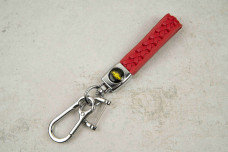 Брелок Chevrolet плетений ремінець червоний