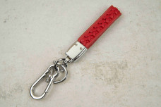 Брелок Peugeot плетений ремінець червоний