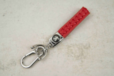 Брелок Tesla плетений ремінець червоний