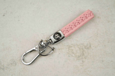 Брелок Hyundai плетений ремінець рожевий