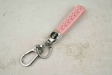 Брелок Lincoln плетений ремінець рожевий