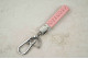 Брелок MG плетений ремінець рожевий