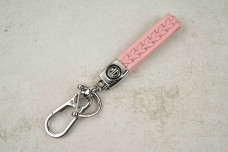 Брелок MG плетений ремінець рожевий