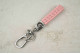 Брелок MG плетений ремінець рожевий