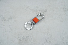 Брелок-карабін з кільцем помаранчевий