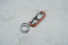 Брелок відкривачка H8477L з кільцем металивий теракот