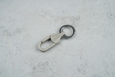 Брелок з карабіном QIANGAEM 2 кільця металевий матовий 