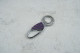 Брелок карабін-крапля металевий фіолетовий