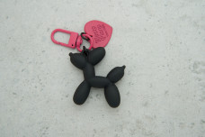 Брелок Balloon Dog чорний з карабіном