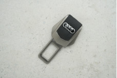 Заглушка ременя безпеки Audi графітовий метал + шкіра