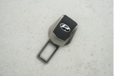 Заглушка ременя безпеки Hyundai графіт метал + шкіра