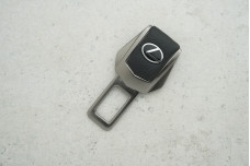 Заглушка ременя безпеки Lexus графітовий метал + шкіра