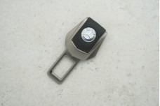 Заглушка ременя безпеки Mercedes графітовий метал + шкіра