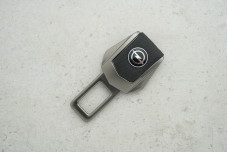 Заглушка ременя безпеки Opel графітовий метал + шкіра