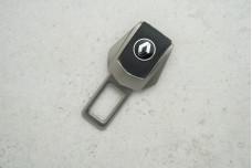 Заглушка ременя безпеки Renault графітовий метал + шкіра