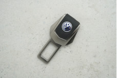 Заглушка ременя безпеки Volkswagen графітовий метал + шкіра