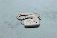 Подовжувач Electro House 2гнізда, 2м, б / з білий