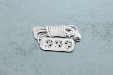 Подовжувач Electro House 3гнізда, 2м, з / з білий