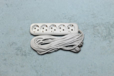 Подовжувач Electro House 5гнізд, 10м, з / з білий