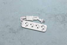 Подовжувач Electro House 4гнізда, 3м, б / з білий