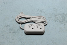 Подовжувач Electro House 2гнізда, 3м, б / з білий