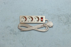 Фільтр Мережевий Electro House, 3гнізда, 5м, сірий