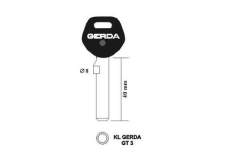 Заготовка ключа GERDA кругла GT3 / Z-1