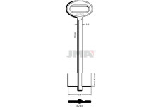 Заготовка ключа JMA РОСТОВ №1 /  DV3G(J) /  5DVN5(S)