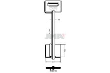 Заготовка ключа JMA RUB1G (J) / 5DVN29 (S) РУБЕН-RUBEN