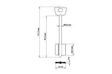 Заготовки ключа MOTTURA MTR10G (Конаково)