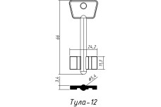 Заготовка ключа ТУЛА 12